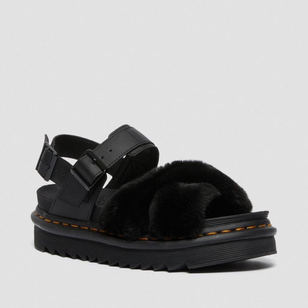 Dr Martens Voss II fluffy sandals new in box - Picture 7 of 16